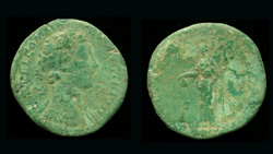 Commodus, Sestertius, Liberty reverse, Scarce!